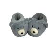 Fornecimento direto da fábrica chinelo de pelúcia de ursinho de pelúcia de desenho animado para interior animal quente para casa fofo chinelo de urso branco transfronteiriço