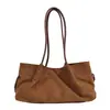 Bolsa de Nylon Simples Estilo Coreano Bolsa de Ombro para Mulheres Grande Capacidade Elegante Bolsa Tote para o Dia a Dia Tendência Moda Bolsa de Ombro Versátil