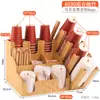 Portavasos para Cafetería y Tienda de Té con Leche, Suministros Comerciales para Bar, Caja de Almacenamiento para Servilletas de Papel y Popotes, Portavasos de Papel Desechable, Dispensador de Vasos