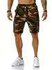 Shorts Camuflado Estampado Digital Amazon Masculino Verão 2025 Flexível com Stretch Cinco Pontos Calça Média Shorts Esportivos para Homens