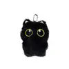 Pingente de Pelúcia Gatinho Preto, Pingente Fofo de Gatinho para Bolsa de Ombro, Bolsa de Ombro Dopamina Criativa, Estojo de Lápis de Boneca, Decoração de Bolsa