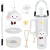 Accesorios Decorativos Stanley Correa de Mano de Cuerda Trenzada Estuche para Labial Llavero Duende Briqueta Funda de Silicona Antideslizante para Taza