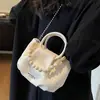 Transfronterizo 2025 Nuevo Bolso de Hombro de Cuadros de Gran Capacidad Bolso de Mujer Moderno y Elegante Bolso Cruzado Versátil Bolso Cubo Portátil