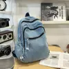 2026 Nova Mochila Casual Estilo Japonês Feminina Retro Tecido Lavado Mochila Outdoor Grande Capacidade Mochila para Estudante Universitário Masculina