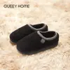 Zapatillas de Algodón para Mujer Invierno 2026 Estilo Nuevo con Sensación de Caminar sobre las Nubes, Adecuadas para Usar en Exteriores, Talón Cerrado, Antideslizantes, Suela Gruesa, Zapatos de Algodón Cálidos de Felpa para Interiores