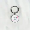 Llavero Colgante de Gema del Tiempo Cinta Rosa Transfronterizo Regalo Pequeño Creativo Anillo de Metal para Llaves
