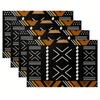 Individual de poliéster 2025 Recién llegado Individual de lino estampado Frontera Cross-TEMU Fiesta navideña Decorativo Antimanchas Aislante del calor Mantel individual