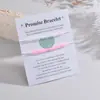 Pulseira de Cartão Ajustável Trançada com Contas Luminosas de Arroz Estilo Casual Personalidade Moda Conjunto de 2 Peças para Senhoras