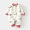 Mameluco de Algodón Acolchado para Bebé de 40g, Bata Acolchada de Algodón para Otoño e Invierno sin Huesos, Traje Delgado de Algodón Engrosado para Gatear para Niños