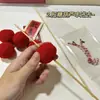 Bastón de Caramelo de Fruta Retorcido de Año Nuevo Perro Producto Terminado Kit de Materiales Festival de Primavera Hecho a Mano DIY Regalo de Vacaciones para Niños Educativo