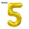 Novo Balão Digital Grande de 40 polegadas Versão Americana 0-9 Imitação de Alumínio Americano Balão para Arranjo de Festa de Aniversário Festa de Balões