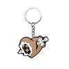 Chaveiro Personalizado de Caveira Borracha Macia de PVC Desenho Animado Chaveiro de Halloween Pingente de Bolsa Atacado Transfronteiriço em Estoque