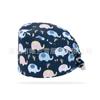 Gorro quirúrgico estampado de algodón puro para hombres y mujeres, gorro de quirófano de hospital, gorro fino de enfermera estomatóloga