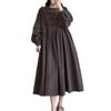 Estilo Japonés Industria Pesada Bordado Encaje Pana Vestido Estilo Bosque Dulce Vestido Baby Doll Estilo Literario Retro Otoño e Invierno Engrosamiento