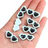 Acessórios para óculos de sol redondos de acrílico com tema de amor, joias artesanais DIY, acessórios para olhos de bonecos de pelúcia