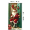 Cubierta de Puerta Navideña Nueva 2026 Papá Noel Producto Nuevo Camión Rojo Camión de Granja Corona Cubierta de Puerta