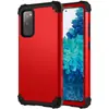 Capa protetora de celular de silicone três em um para Samsung S20FE A12 A42 A82 A22 capa protetora resistente a quedas