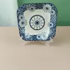 Cuencos y Platos de Cerámica Blue Charm: Popular Vajilla de Estilo Japonés para Uso Doméstico, Cuenco de Cerámica con Color Bajo Esmalte para Sopa y Fideos, Apto para Microondas