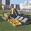 Conjunto de Equipamentos de Parkour para Aptidão Física Infantil, Conjunto de Parkour de Nove Peças com Tripé, Equipamento de Agachamento para Parkour de Jardim de Infância