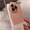 Adequado para a Nova Capa de Celular Estilo Ins Cinza Titânio com Textura de Lichia para Apple 17 Pro iPhone