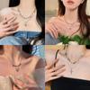 Accesorios esenciales de verano para el dopamina wear ~ temperamento dulce chica personalidad color combinable cadena clavicular femenina marea