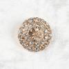 Botão de Metal com Diamante de Alta Qualidade Pequeno Estilo Chanel Botão de Casaco Estilo Celebridade Liga de Zinco Botão Decorativo para Tricô