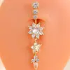 Anillo de Ombligo de Zirconia Redonda Nuevo Transfronterizo Clavo de Ombligo Joyería para Piercing Corporal Venta al por Mayor en Línea Moda