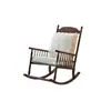 Mecedora Vintage de Madera Maciza Estilo Francés, Sillón Perezoso para Sala de Estar, Reclinable para Adultos, Adecuado para Dormir, Sillón Sofá de Ocio para Balcón, Lujo Ligero