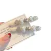 Pinza para el cabello de Hilo de Perlas con Adorno de Pedrería de Alta Resistencia, Pinza de Pato, Pinza Lateral para la Frente Suave y Elegante, Pinza para Flequillo, Accesorio para el Cabello