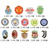 Ventas directas de fábrica de broches con el logotipo del escudo de la Liga de Campeones de la UEFA nacional, pegatinas de tela al por mayor, accesorios de ropa, accesorios decorativos