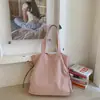 Bolsa tote simples de grande capacidade para mulheres, nova moda 2026, bolsa de compras casual, bolsa de mão para estudante para aula e trajeto