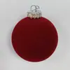 Bola de Natal de Veludo atacado bola flocada decoração adereços de casamento bola bola de espuma fairway de tecido venda quente transfronteiriça