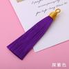Borla de Chapéu com Fio Dourado de 8cm Borla Feita à Mão DIY Marcador de Livro Pingente de Leque Saquinho da Dinastia Han Círculo de Puxar Pequena Borla Pendurada Atacado