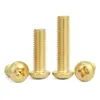 Tornillos de Latón H62 de Cabeza Phillips para Máquina Tornillos para Máquina Ranura en Cruz Tornillos Pequeños
