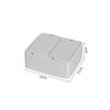 Caja de Almacenamiento de Doble Compartimento, Caja de Plástico a Prueba de Polvo para Hisopos de Algodón de Escritorio con Tapa, Organizador de Tipo Pulsador, Mini Caja de Almacenamiento de un Solo Compartimento