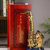 Botella de Vino Adornos Europeos Creativos de Saxofón Cerámica de Jingdezhen Decoración para Gabinete de Vino para el Hogar Jarra de Vino Juego de Vino 1.5kg Estilo Caliente