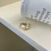 Anillo Abierto de Metal Irregular para Mujer Diseño de Nicho Elegante Moda Temperamento Tendencia Versátil