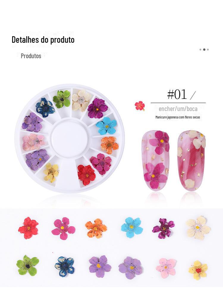 美甲干花 蕾丝干花 水仙花