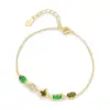 Pulseira Prata de Lei S925 Cor Nova Zircônia Três Cores Feminina Fashionável Versátil Acessórios de Verão Frescos Joias