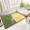 Alfombrillas Gruesas de Imitación Cachemir Transfronterizas para Piso de Baño, Alfombrillas Absorbentes de Dibujos Animados para Baño, Felpudos para Puerta de Entrada, Felpudos de Fácil Cuidado