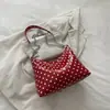 Bolso único de lunares estilo coreano para axila para mujer, nuevo bolso de hombro de nicho para el verano de 2026, bolso de mano retro francés, bolso tipo dumpling
