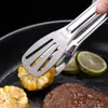 Pinzas para Alimentos de Acero Inoxidable 304, Pinzas para Barbacoa, Pinzas de Tres Líneas, Pinzas para Hornear Pan, Pinzas para Bistec, Pinzas para Alimentos de Hotel y Restaurante