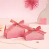 Anillo de Madera Creativo de Lujo Ligero 2026 Nuevo Estilo Bolsa de Dulces de Boda Caja de Boda Caja de Regalo de Boda Morada de Gama Alta