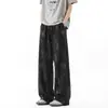 Pantalones Deportivos Casuales Estilo Americano Estampados de Corte Holgado para Hombre, Otoño 2026, Tallas Grandes, Pantalones Largos con un Toque de Lujo