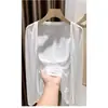 Cárdigan Original de Hilo de Bambú de Alta Calidad de Guangzhou, Seda Helada Protector Solar para Mujer, Chal Delgado de Verano, Cubre Ropa para Aire Acondicionado