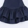 Al por mayor 2025 Nuevo Otoño Vestido Corto Decorativo a Cuadros en Capas para Mujer Bb7-11495