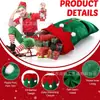 Suministro Exclusivo Transfronterizo de Bolsas de Terciopelo Navideñas con Cordón, Bolsas Grandes de Regalo de Papá Noel, Bolsas de Regalo Navideñas Rojas y Verdes