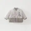 Nova Jaqueta de Algodão Quente para Bebê Menino Outono/Inverno Roupas de Algodão para Bebê Casaco Acolchoado Espesso para Roupa Externa Roupas de Algodão para Crianças Classe A