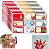 10 folhas/pacote adesivos Decoração de feriado de Natal série de presentes etiqueta adesiva autoadesiva