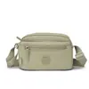 Bolso Cruzado Multicapa, Bolso Pequeño Casual y Versátil para Mujer, Bolso de Hombro Portátil Resistente al Agua con Múltiples Bolsillos, Bolso para Mujer de Tela de Nylon
